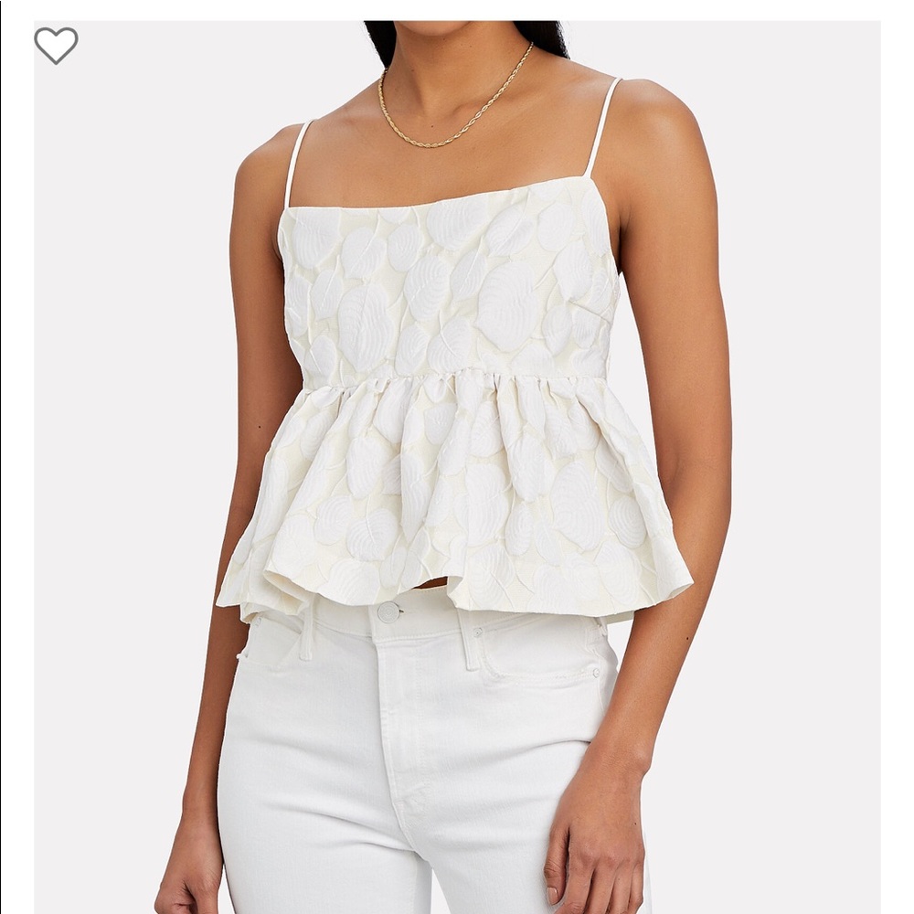 SAMSØE SAMSØE Grant Jacquard Peplum Top